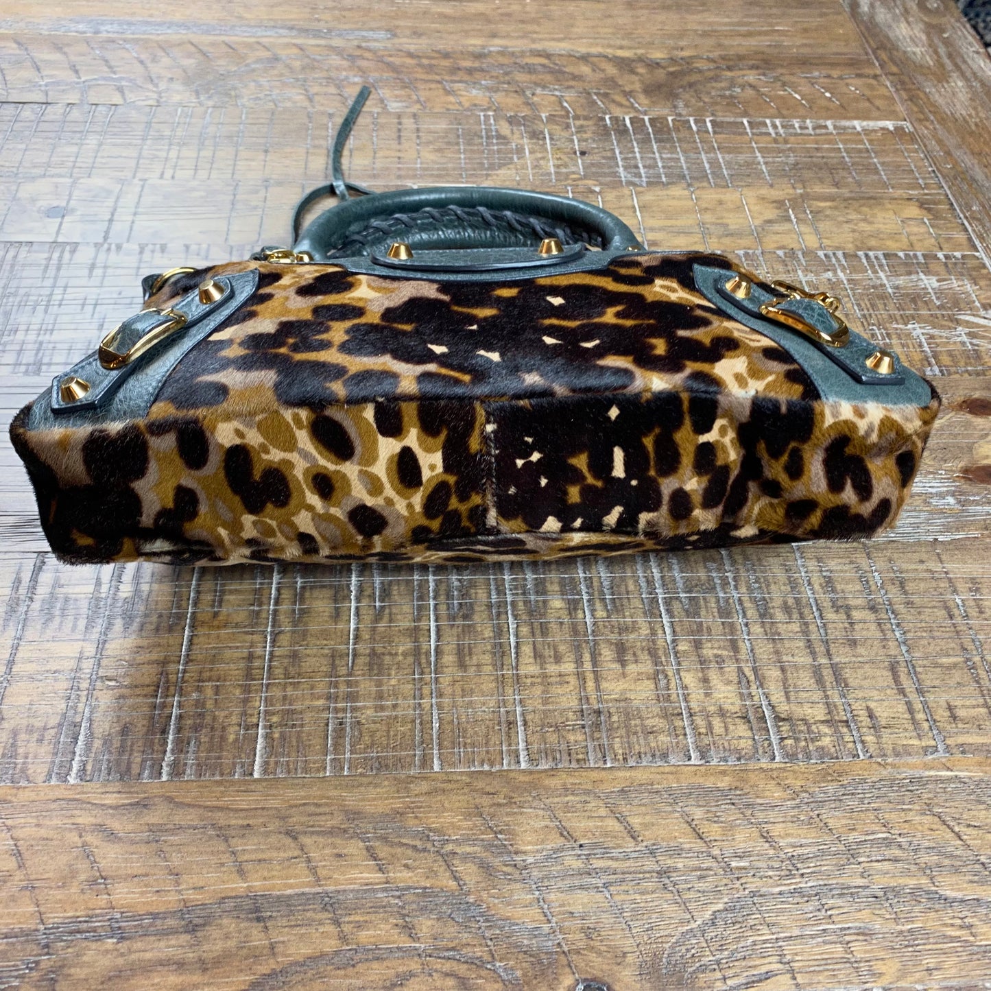 Balenciaga Leopard Special Edition Motocross Bag