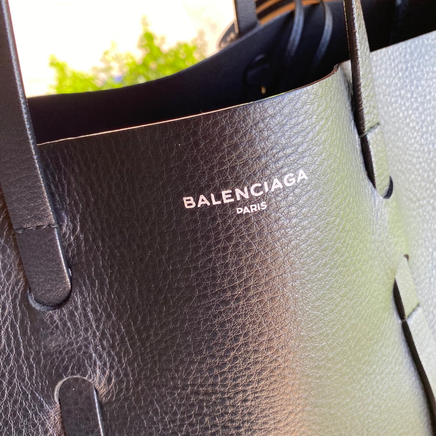 Balenciaga Everyday Black Leather Tote Bag