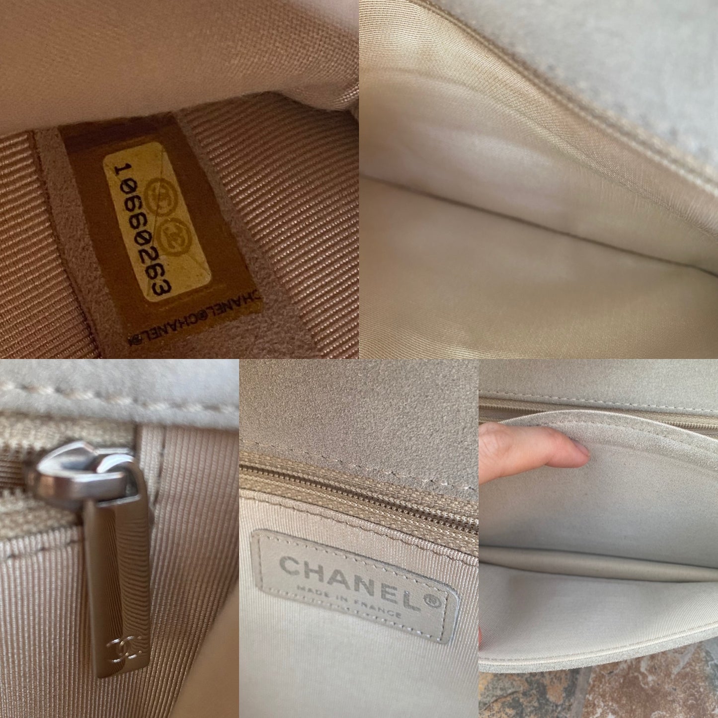 Chanel Suede Chocolate Bar Whipstitch Mademoiselle Flap Bag