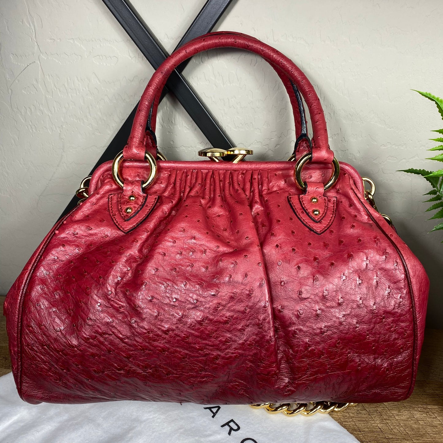 Marc Jacobs Limited Edition Ostrich Ombré Stam Bag