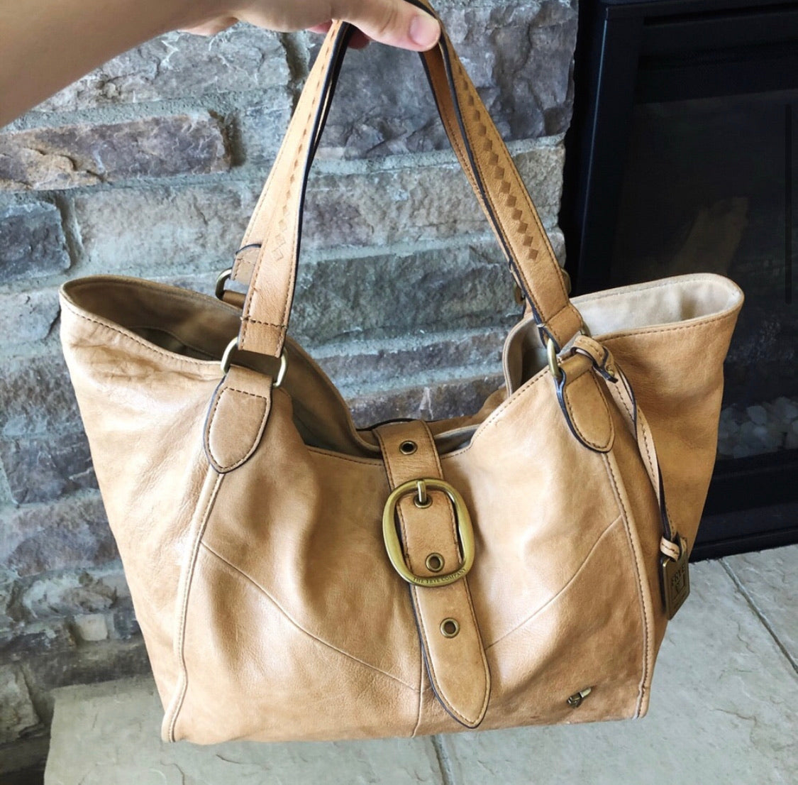 Frye Belle Bohemian Large Leather Satchel