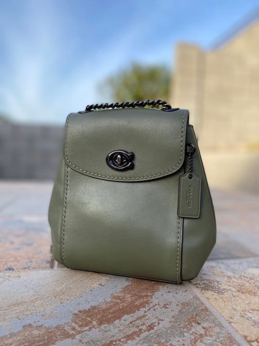 Coach Parker Convertible Leather Backpack 16
