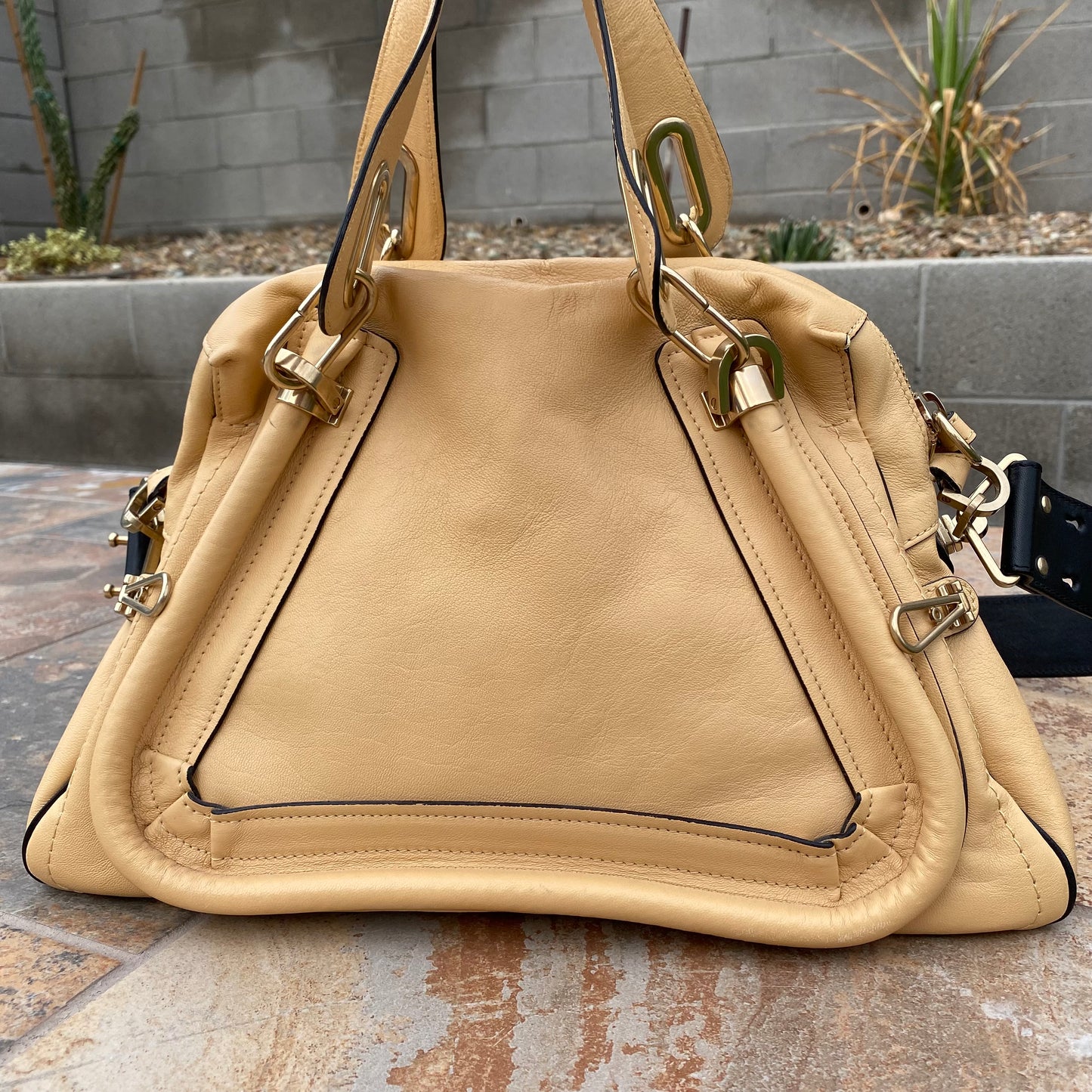 Chloé Ginger Leather Paraty Satchel