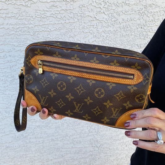 Louis Vuitton Marly Dragonne GM Wristlet Clutch