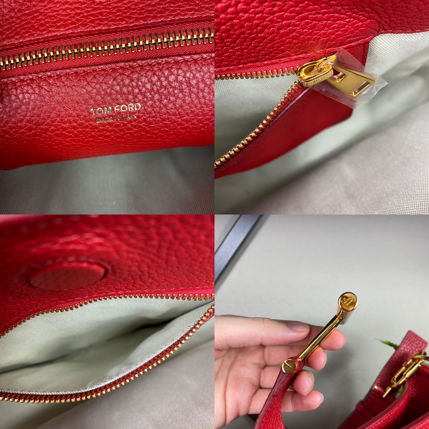 Tom Ford Grained Leather Tara Hobo Bag