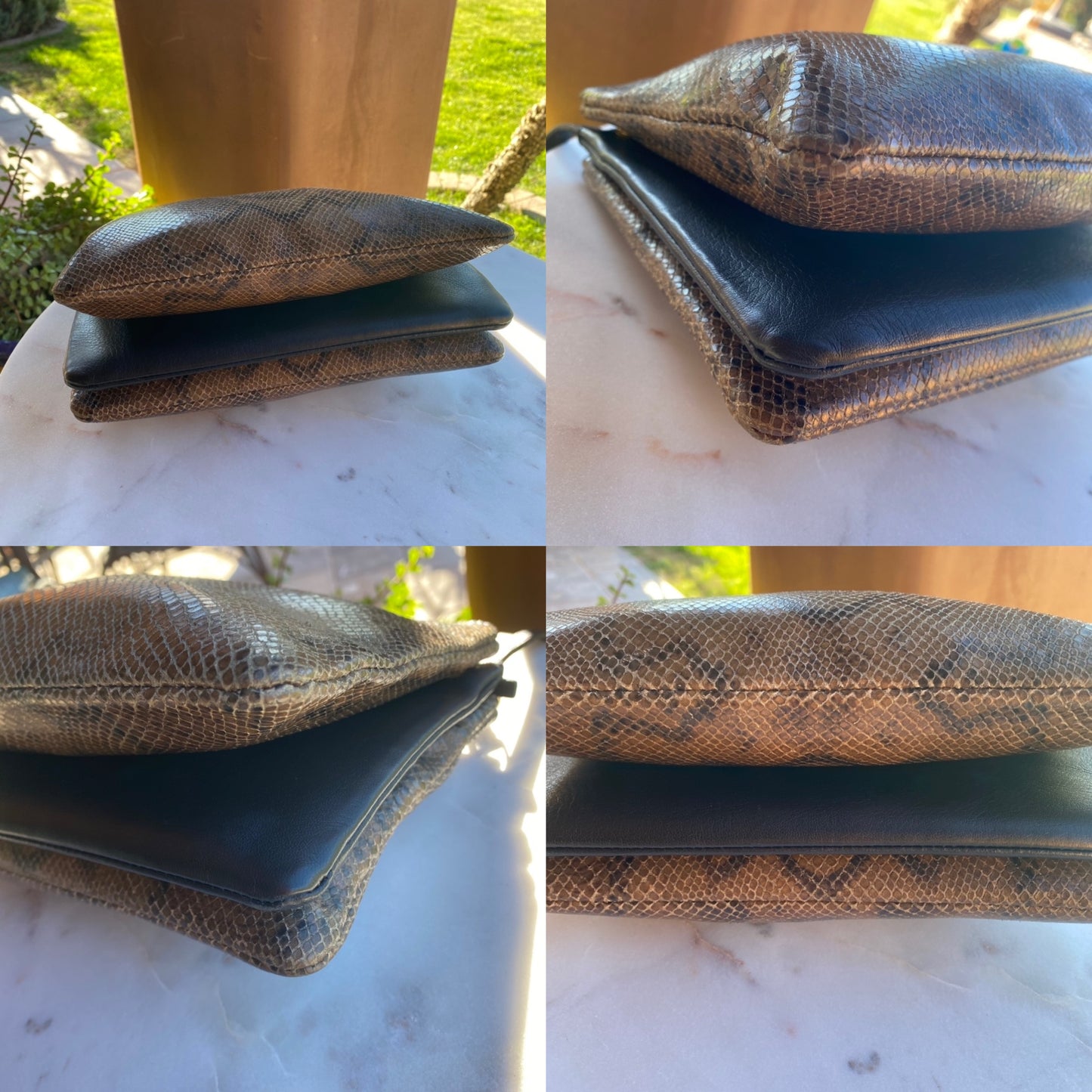 Celine Python Large Trio Bag