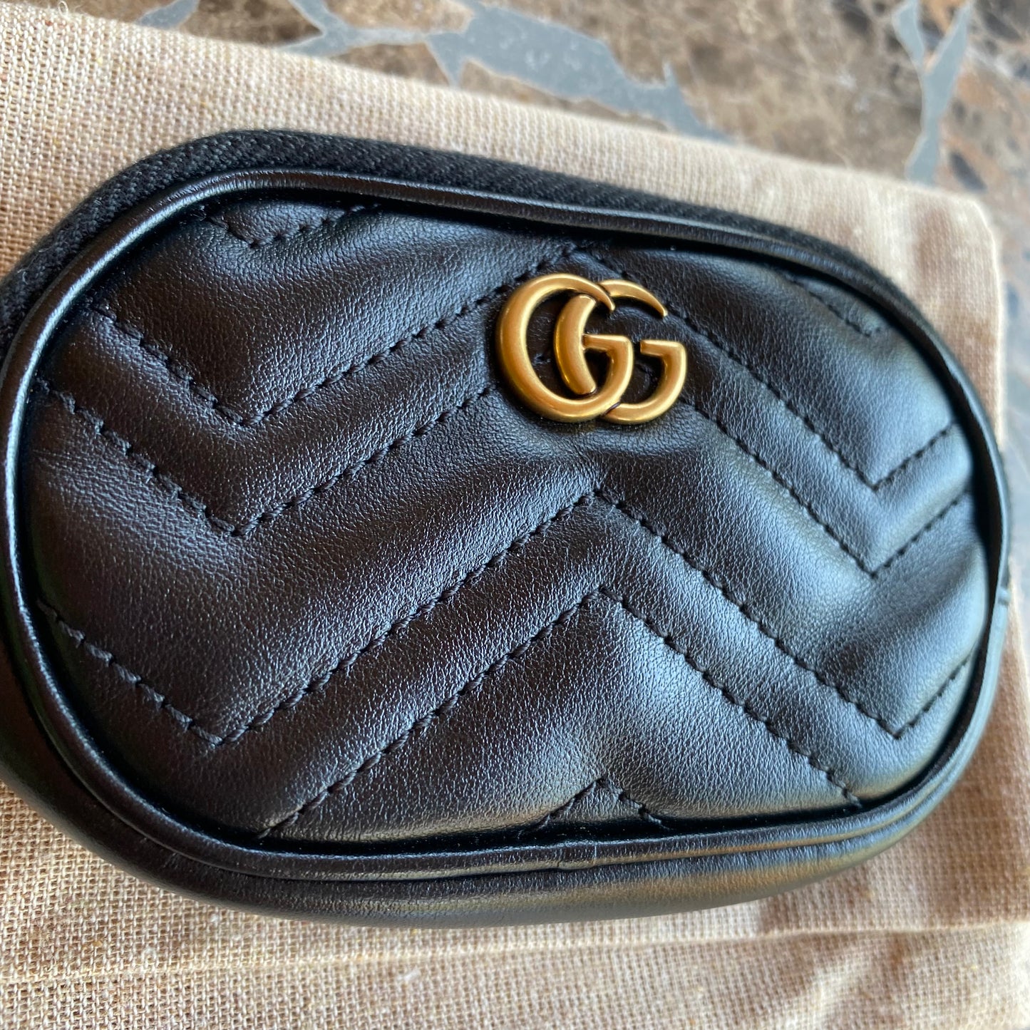 Gucci GG Marmont Leather Coin Case