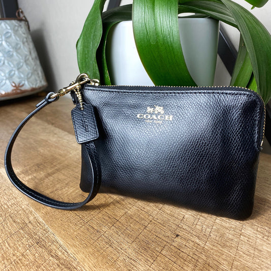 Coach Zipper Wristlet Wallet Pouch