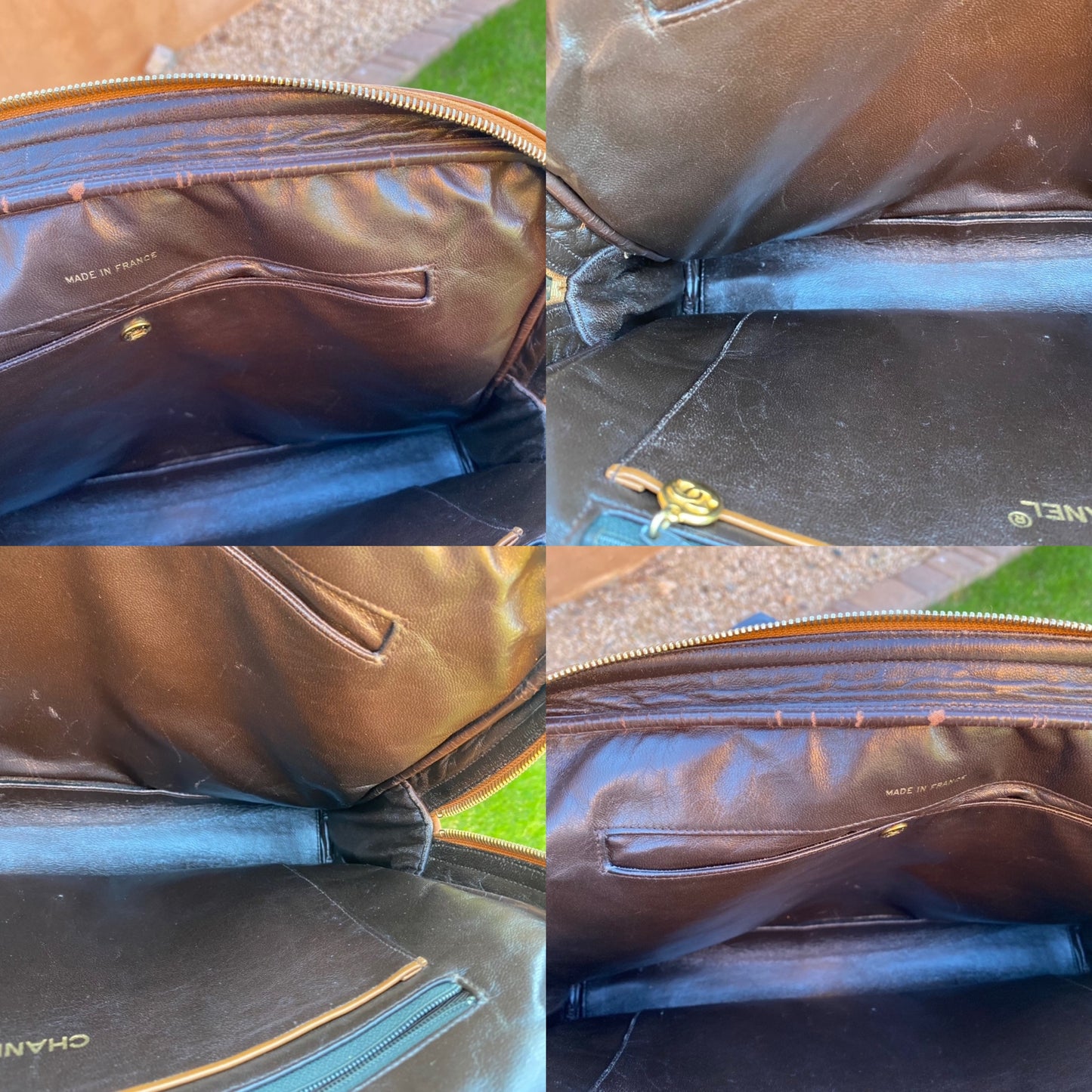 Chanel Vintage Quilted Chain Leather Shoulder Bag