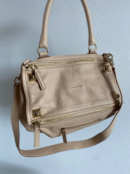 Givenchy Large Studded Pandora Leather Satchel