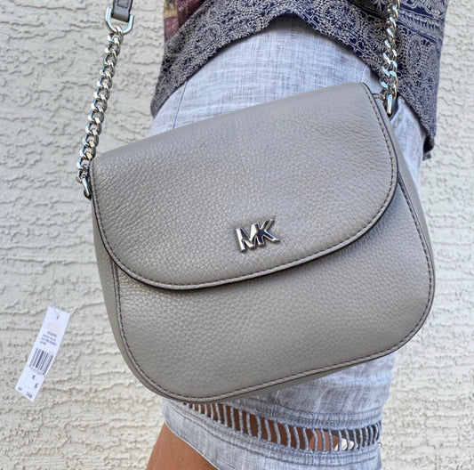 Michael Kors Half Dome Leather Crossbody Bag