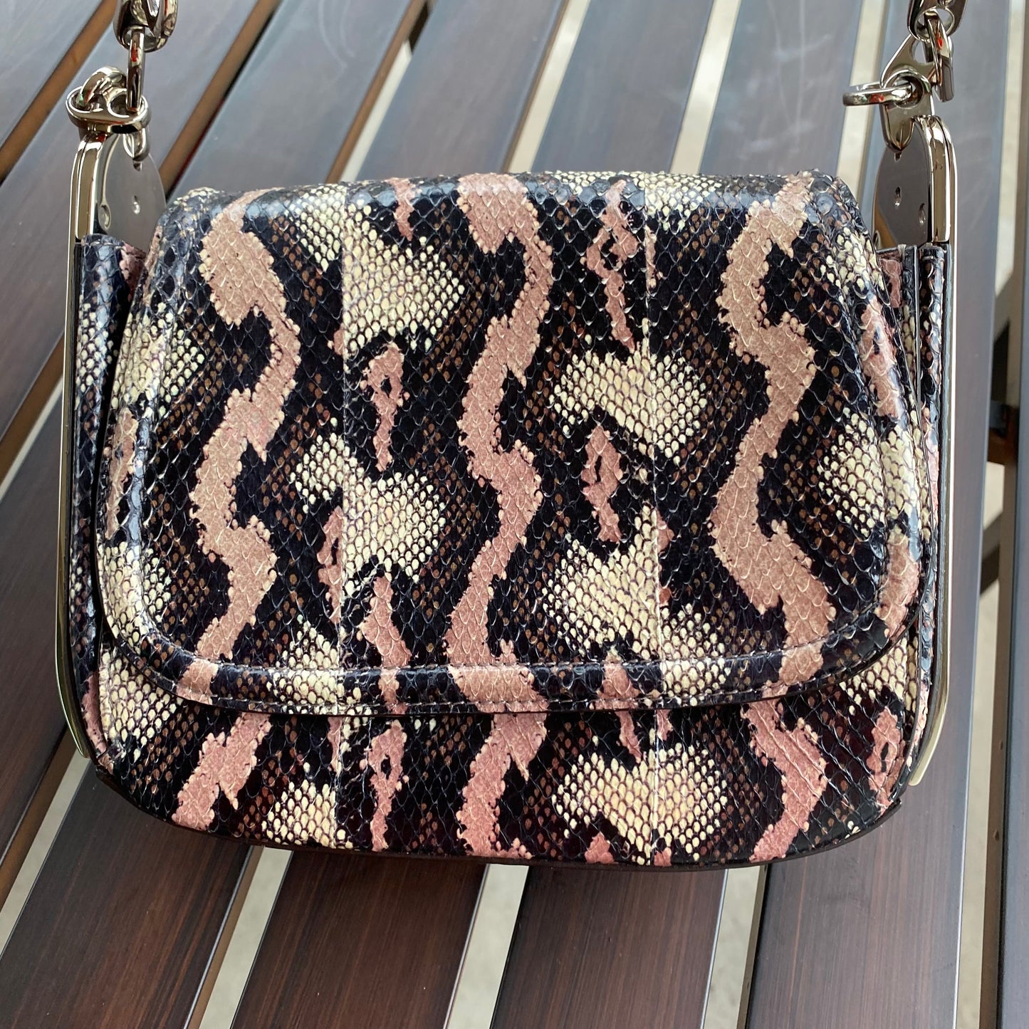Salvatore Ferragamo Python Leather Crossbody Bag