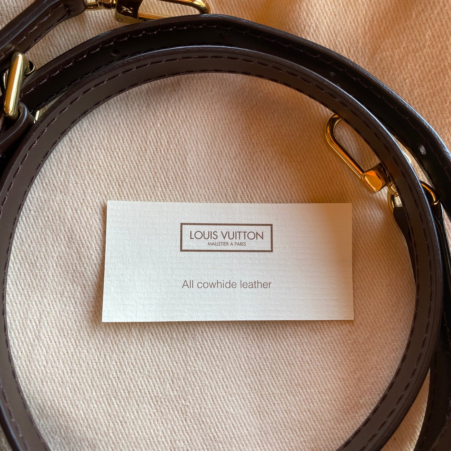 Louis Vuitton Adjustable Shoulder Strap 16mm Ebene