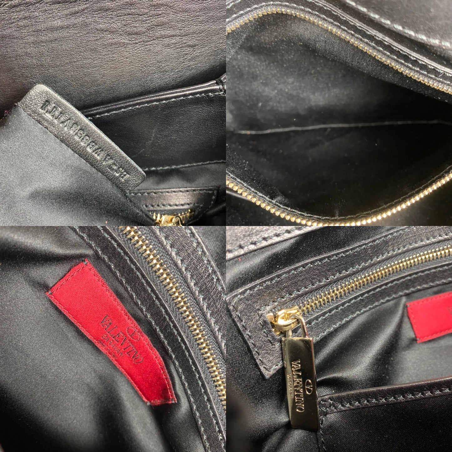 Valentino Garavani Vitello Rockstud Accordion Satchel