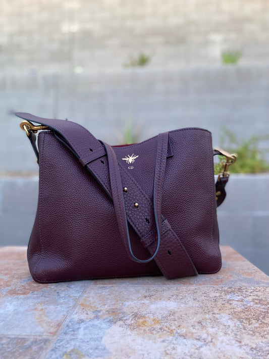 Christian Dior D-Bee Leather Tote