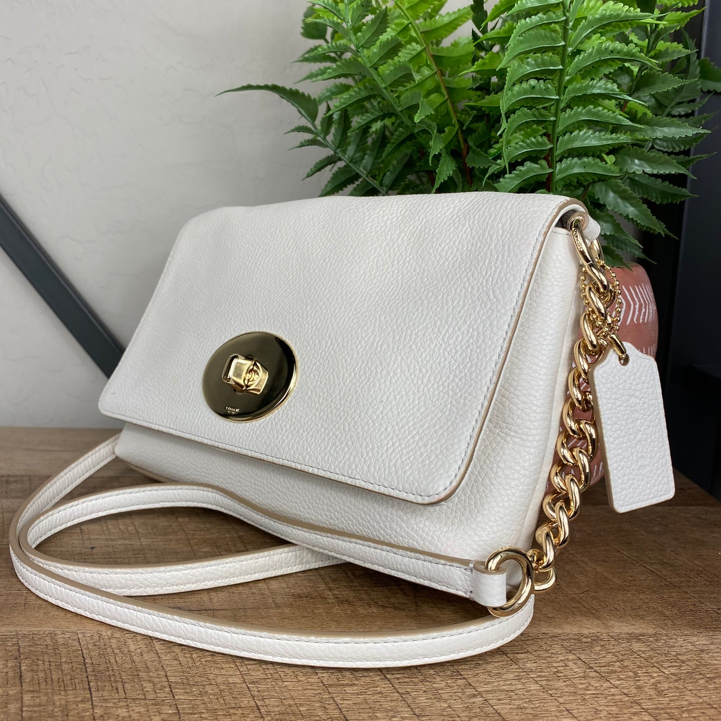 Coach Crosstown Polished Pebble Leather Crossbody