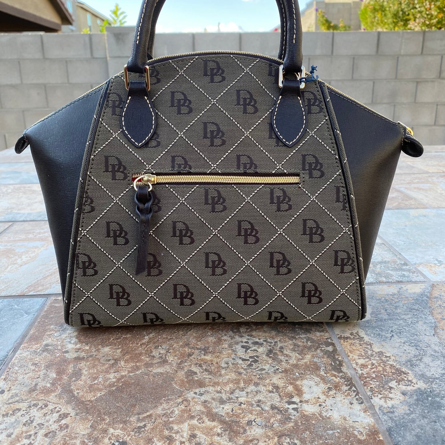 Dooney & Bourke Sydney Logo Dome Satchel