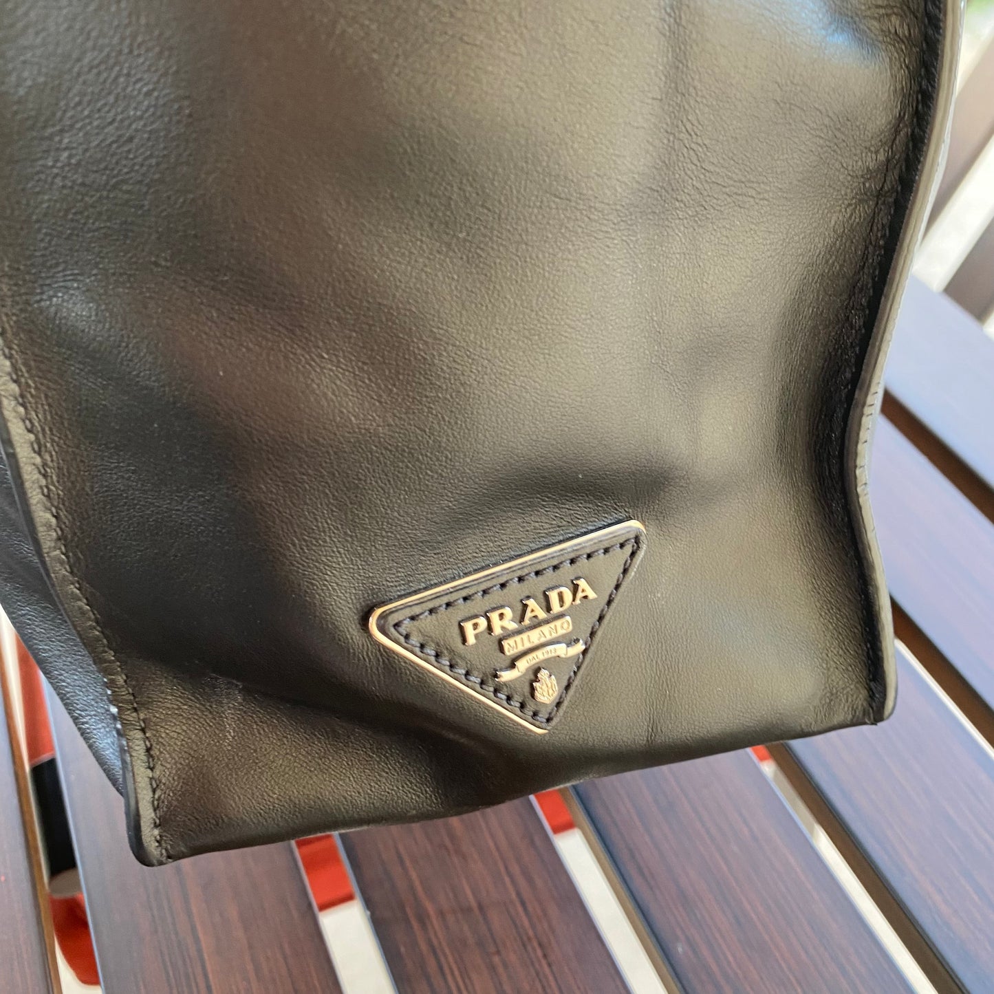 Prada Nappa Leather Large Shopping Tote