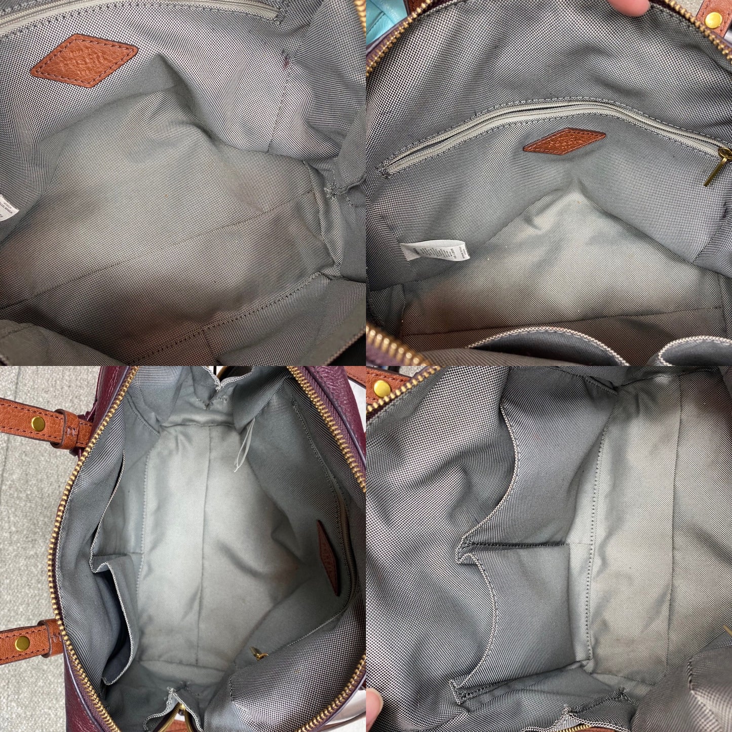 Fossil Rachel Leather Satchel Crossbody Bag
