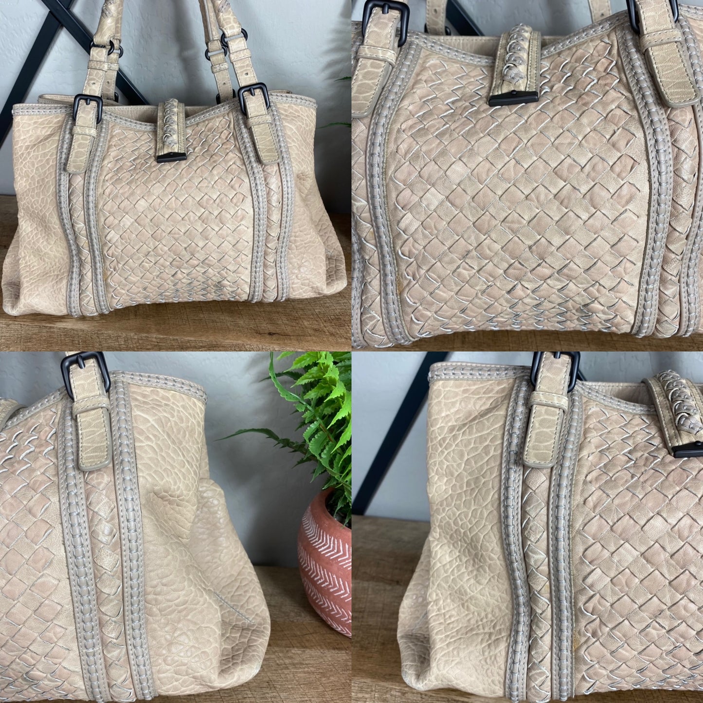 Bottega Veneta Leather Medium Roma Tote