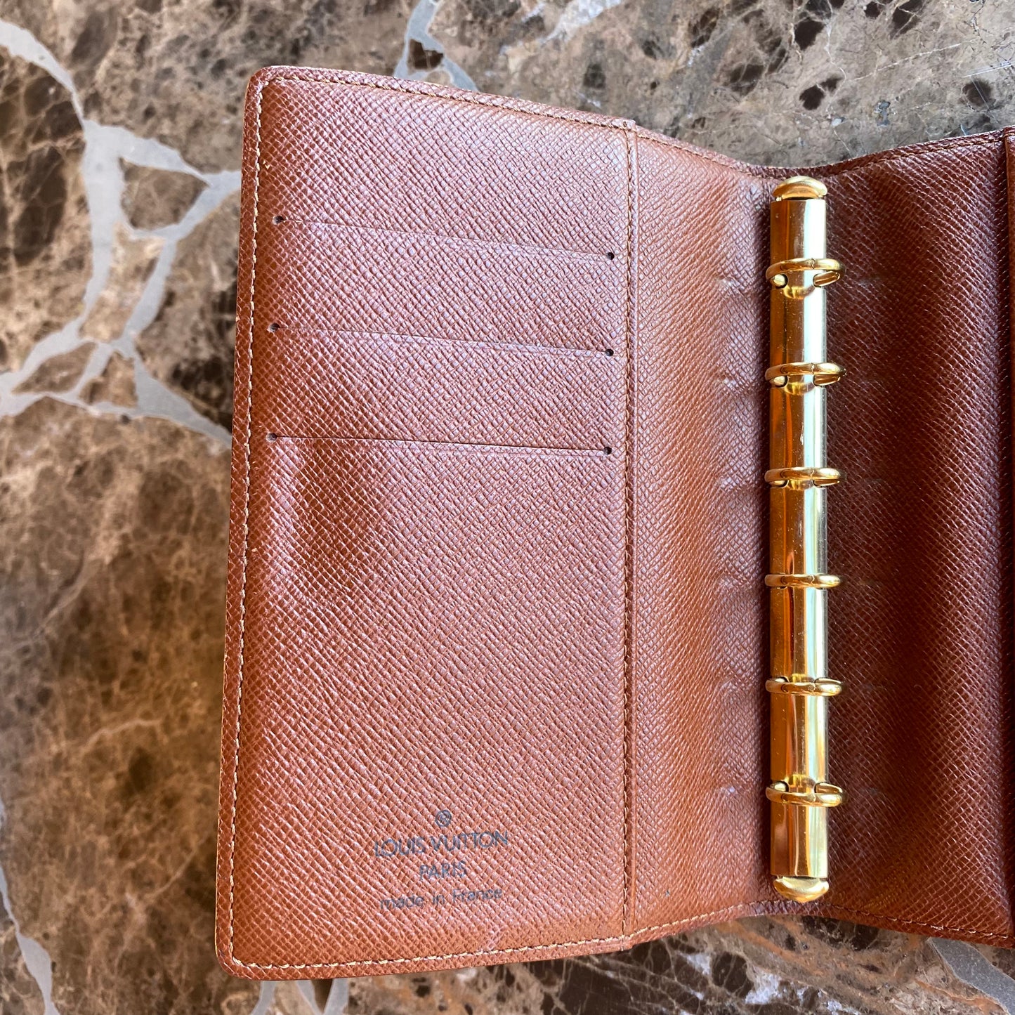 Louis Vuitton 2001 Monogram Small Ring Agenda Cover Planner