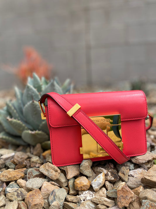 Tom Ford Shiny Grained Leather Small 001 Bag