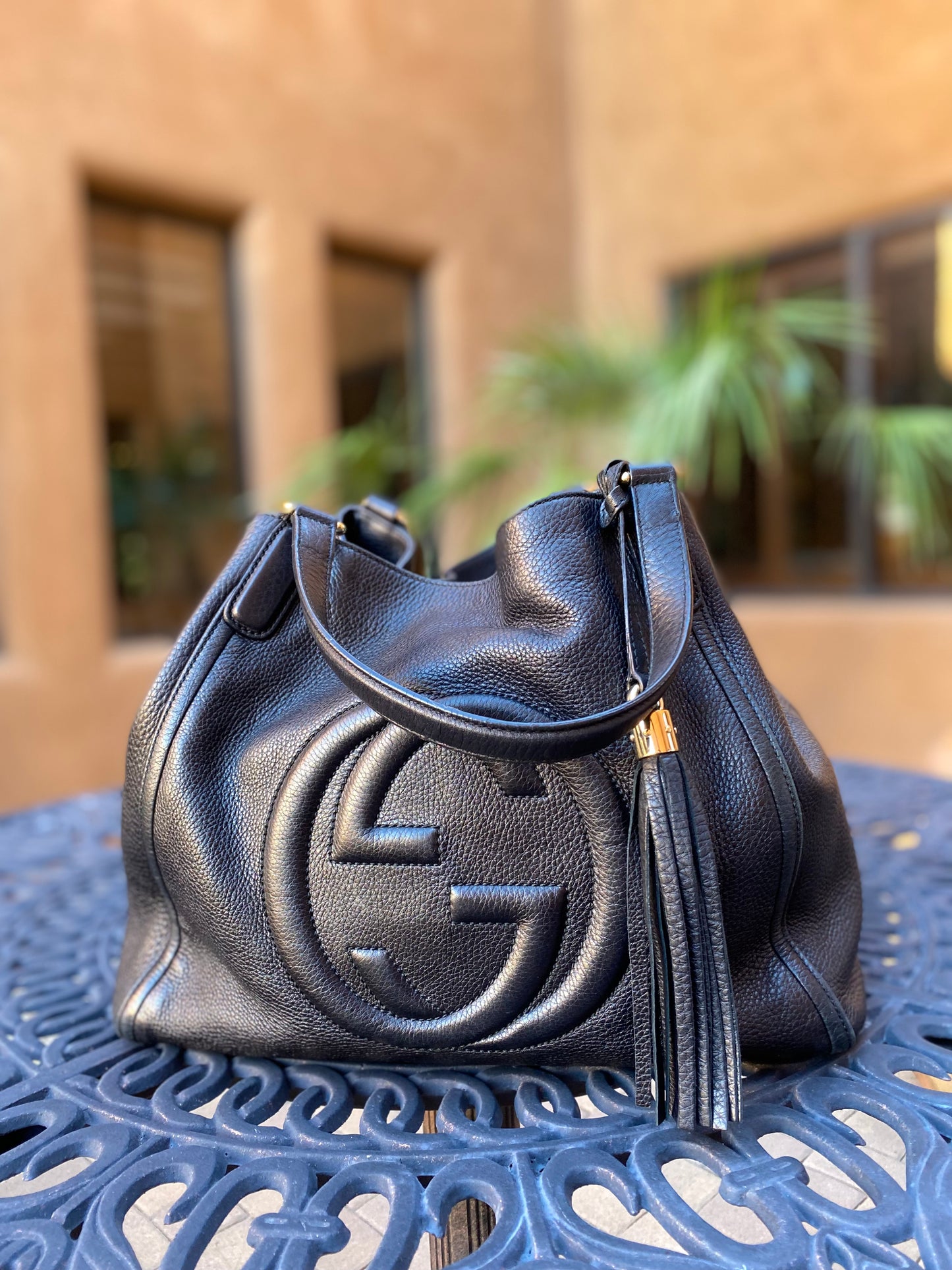 Gucci GG Soho Leather Shoulder Bag
