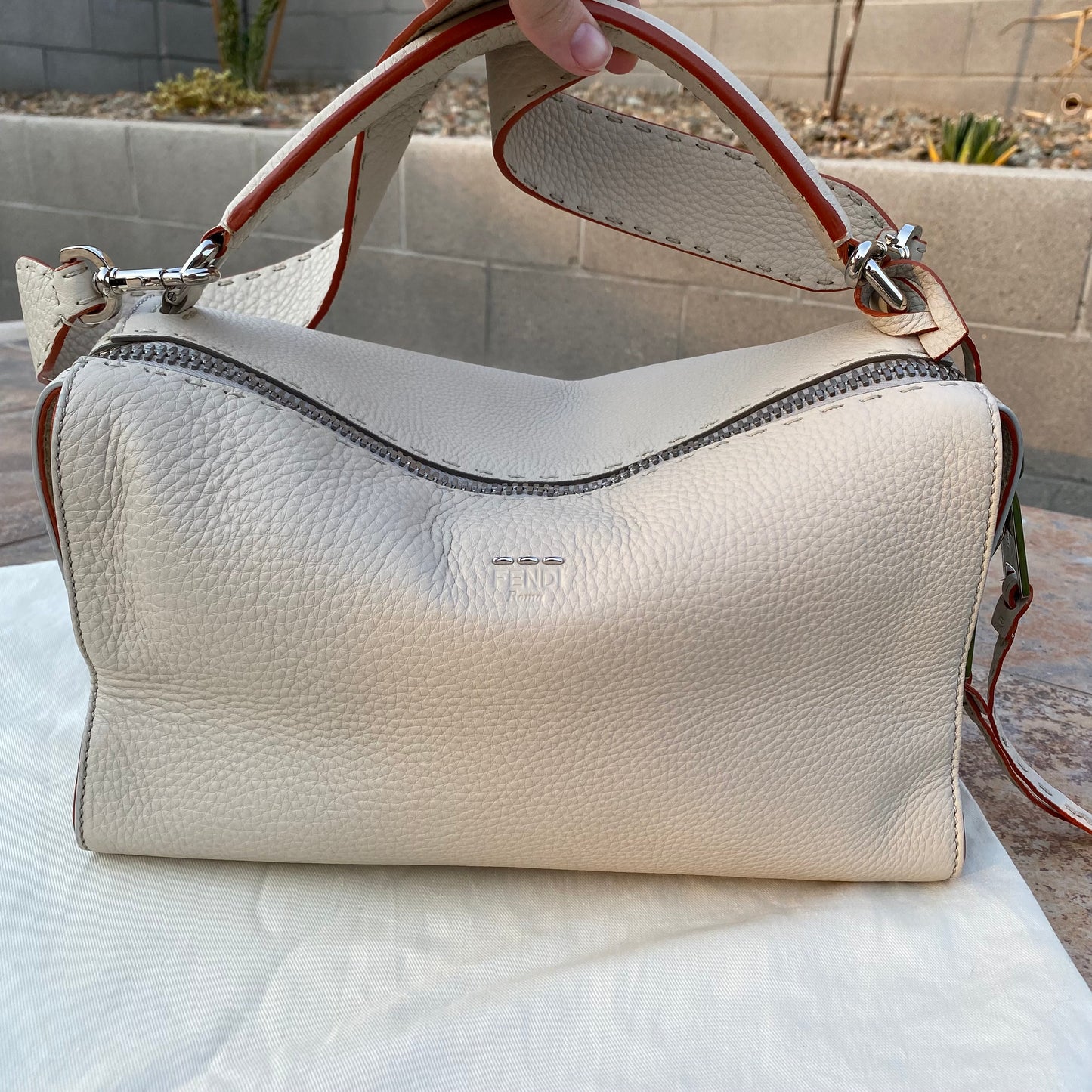 Fendi Selleria Lei Boston Top Handle Bag