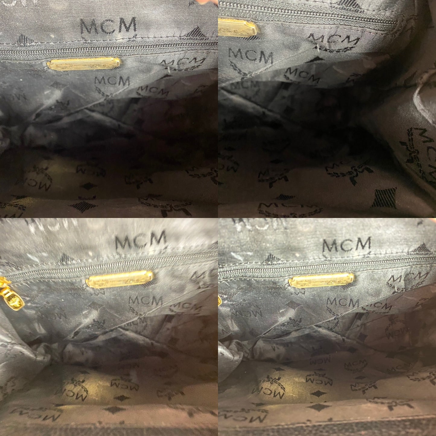 MCM Vintage Studded Leather Backpack