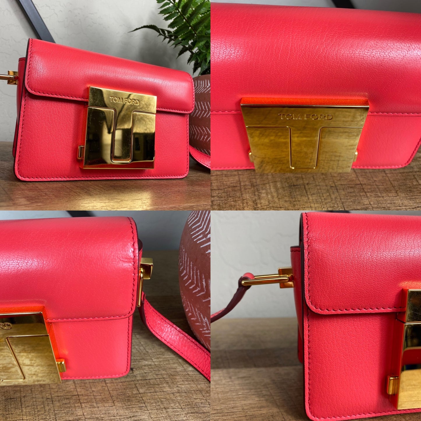 Tom Ford Shiny Grained Leather Small 001 Bag