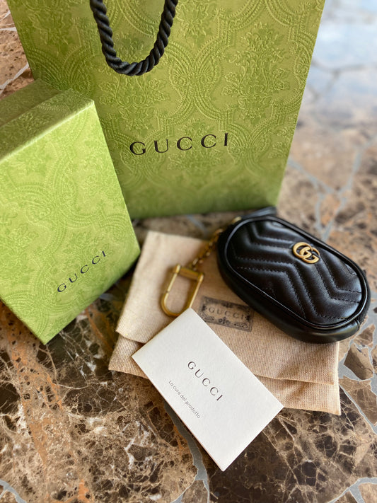Gucci GG Marmont Leather Coin Case