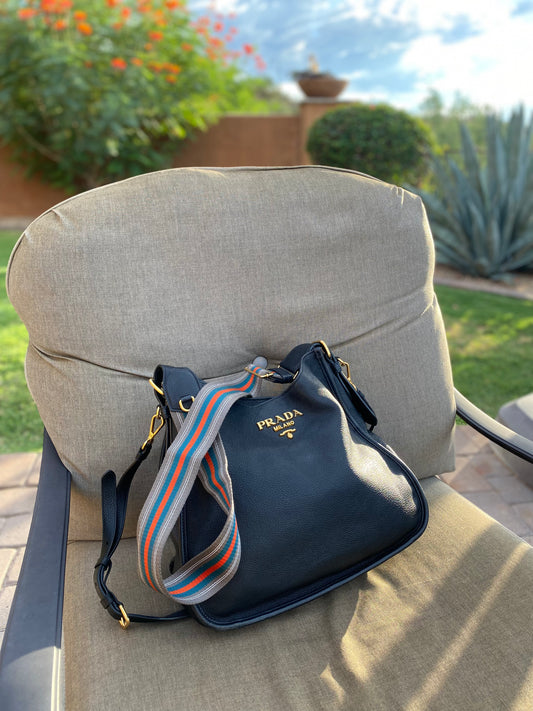 Prada Hobo Vitello Daino Phenix Crossbody