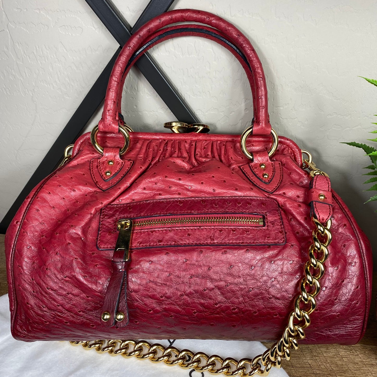 Marc Jacobs Limited Edition Ostrich Ombré Stam Bag