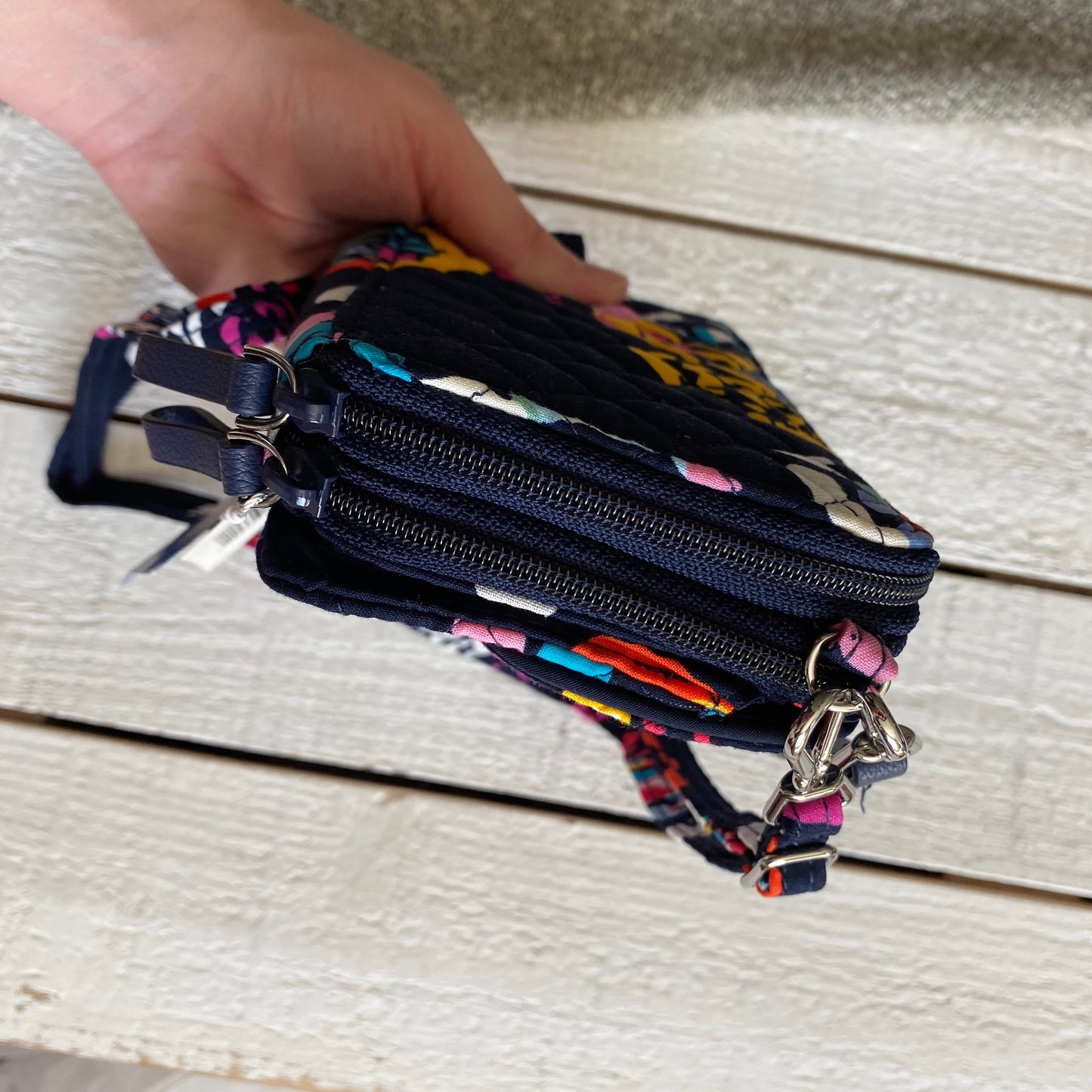 Vera Bradley Quilted Zip Around Wallet Wristlet
