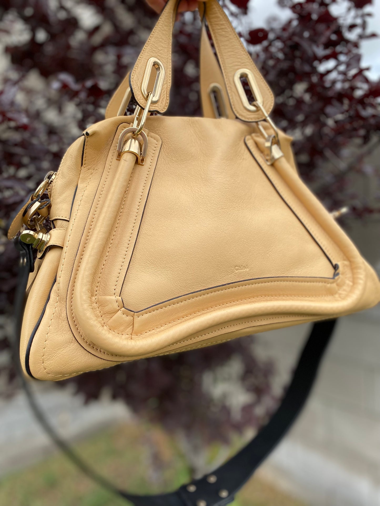 Chloé Ginger Leather Paraty Satchel