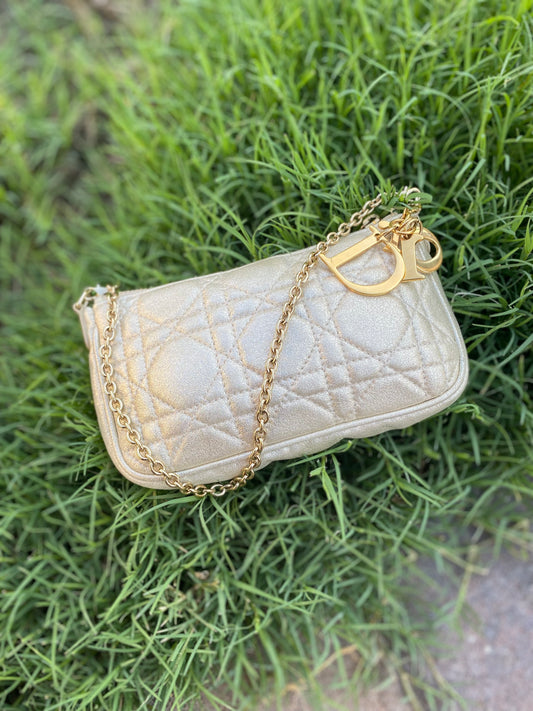 Dior Miss Dior Cannage Quilted Mini Pochette
