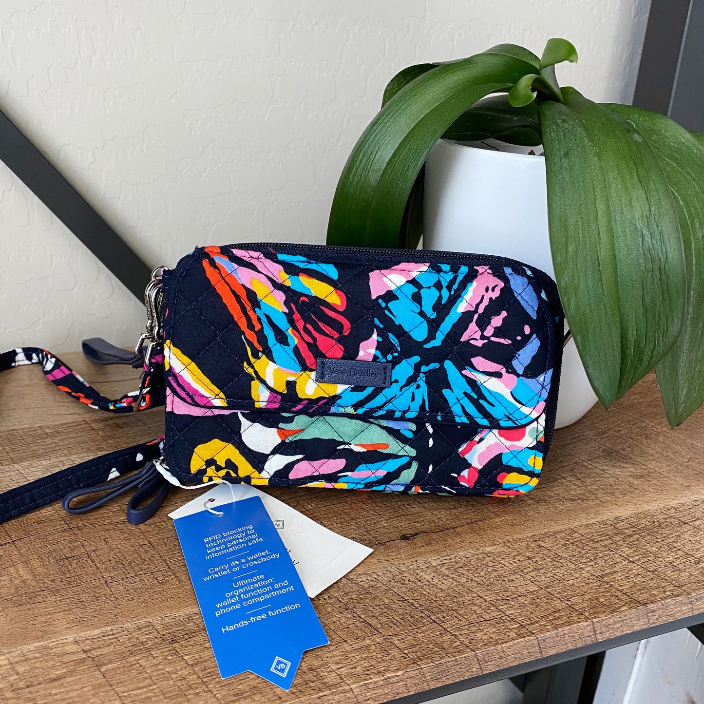 Vera Bradley Quilted Zip Around Wallet Wristlet