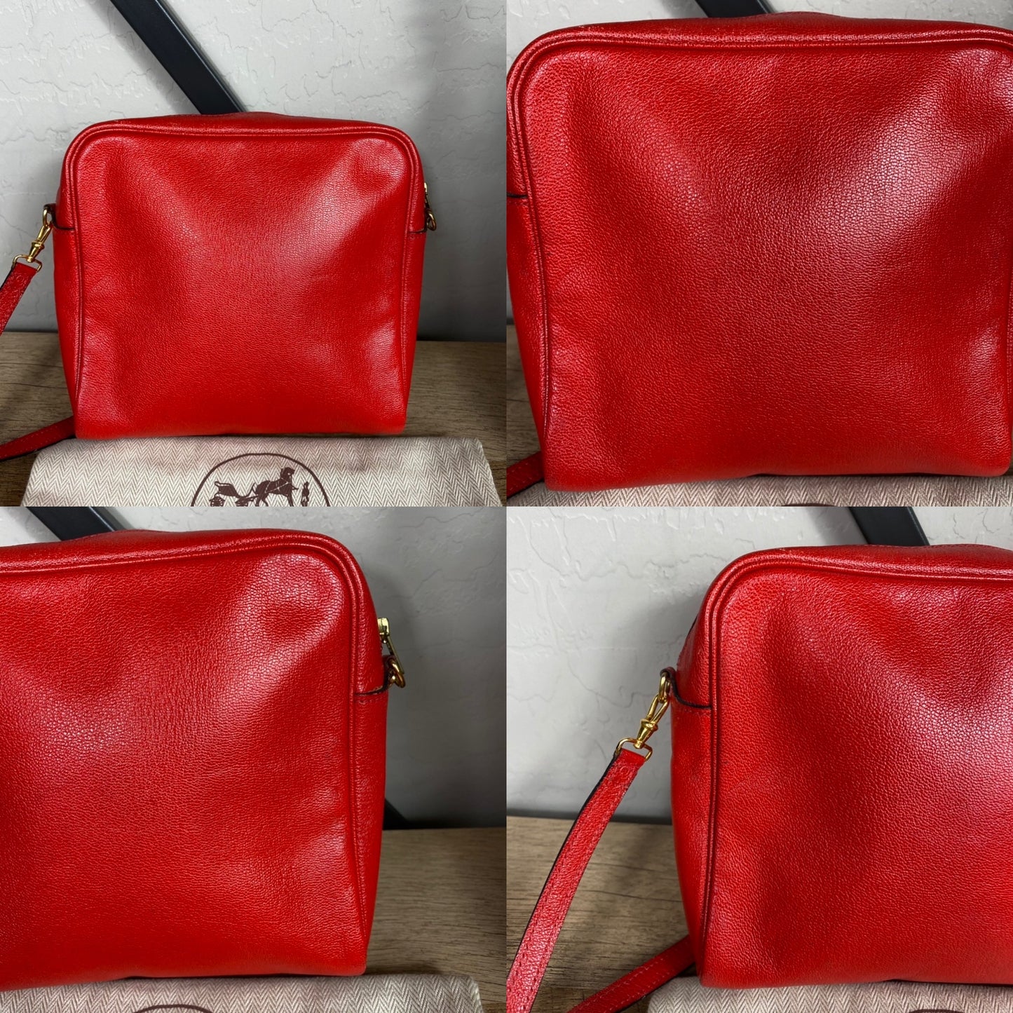 Hermès Vintage Leather Jockey Crossbody