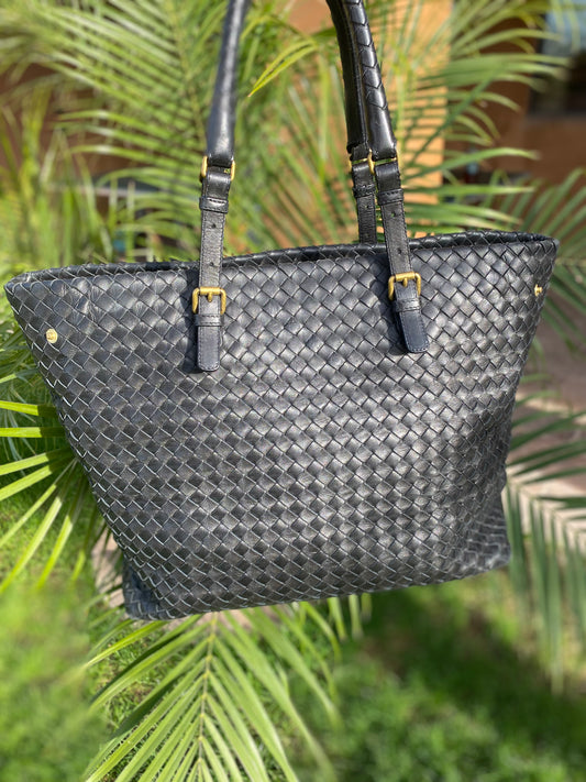 Bottega Veneta Intrecciato Leather Expandable Tote