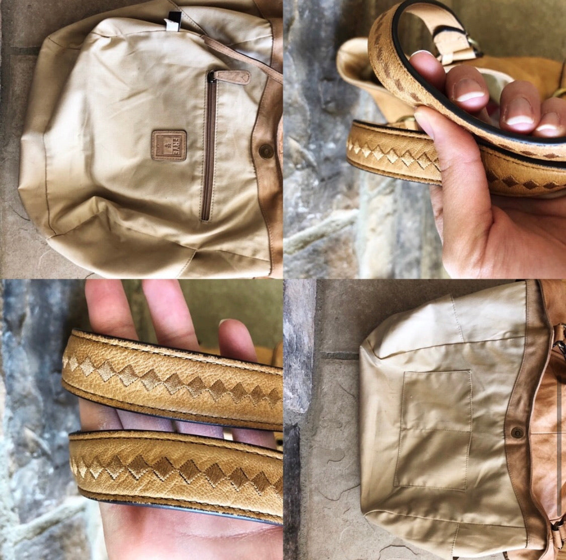 Frye Belle Bohemian Large Leather Satchel