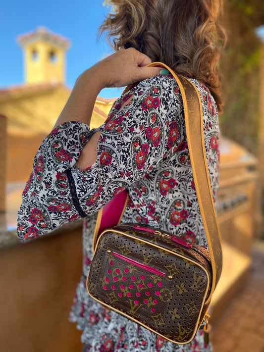 Louis Vuitton Limited Edition Perforated Mini Trocadero Shoulder Bag