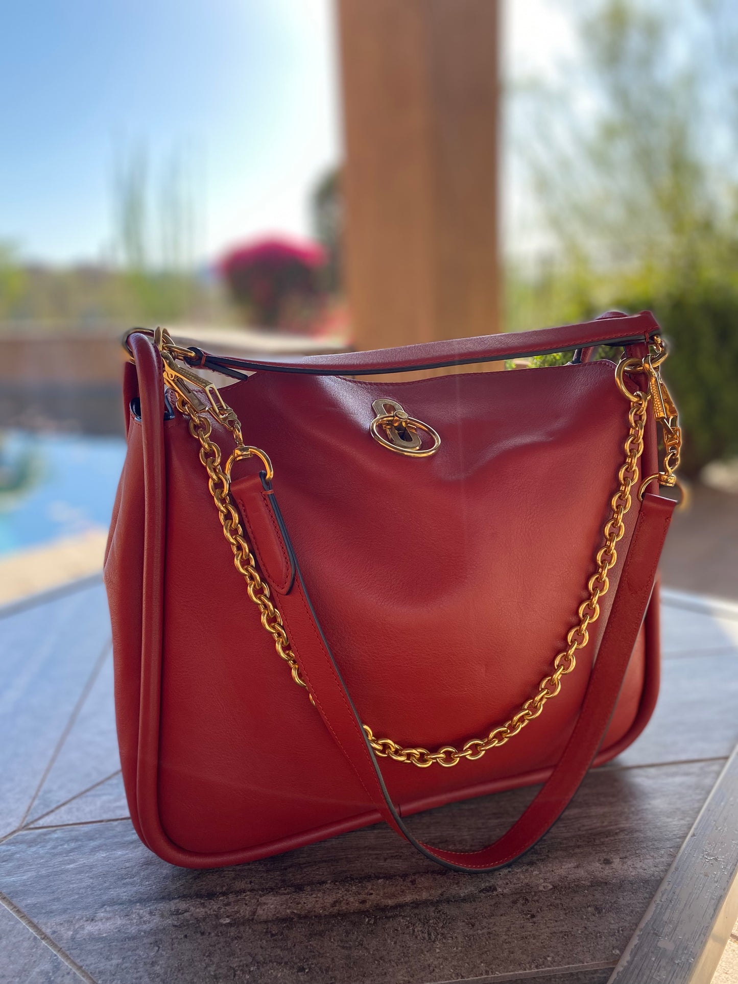 Mulberry Leighton Leather Hobo Shoulder Bag