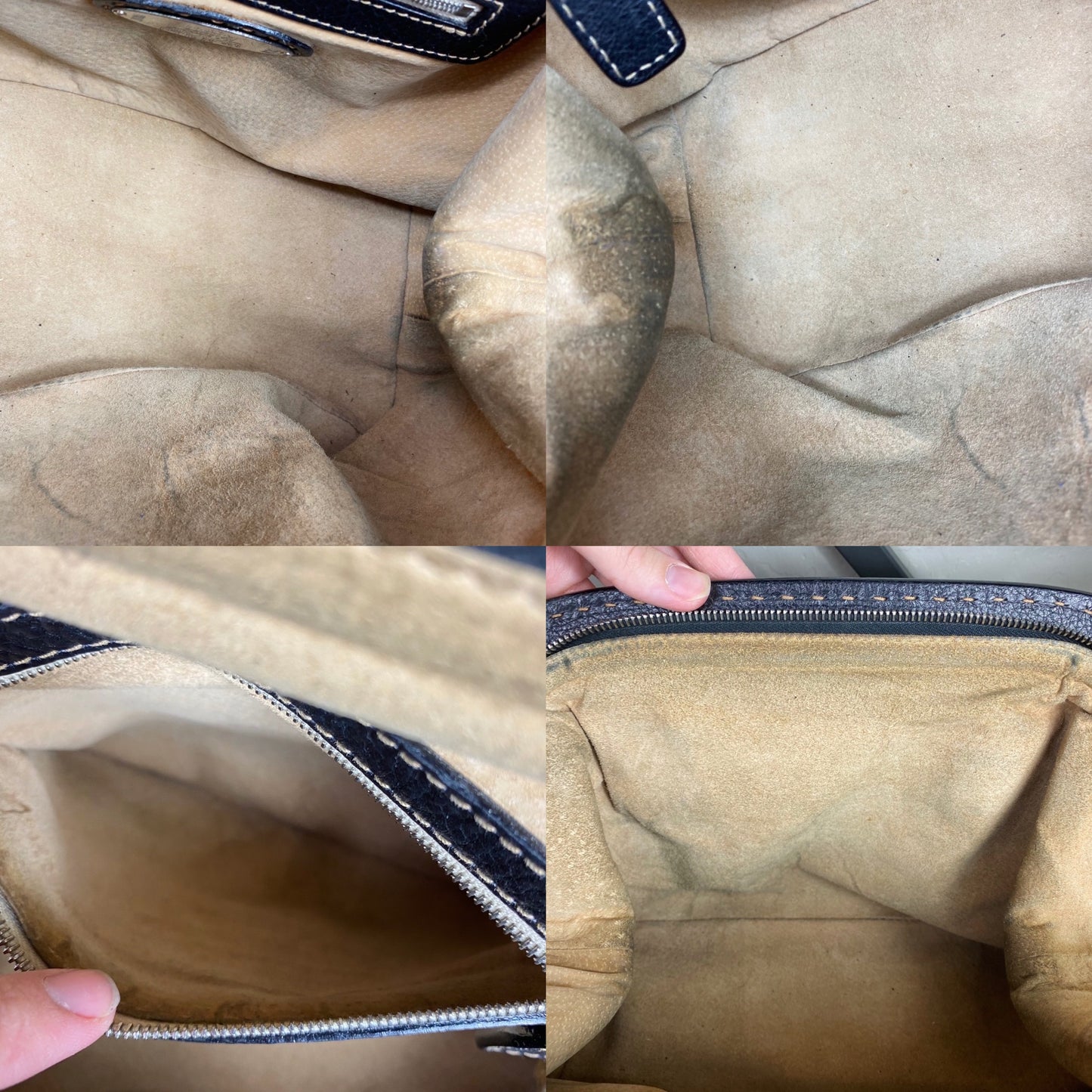 Fendi Selleria Leather Doctor Shoulder Bag Tote