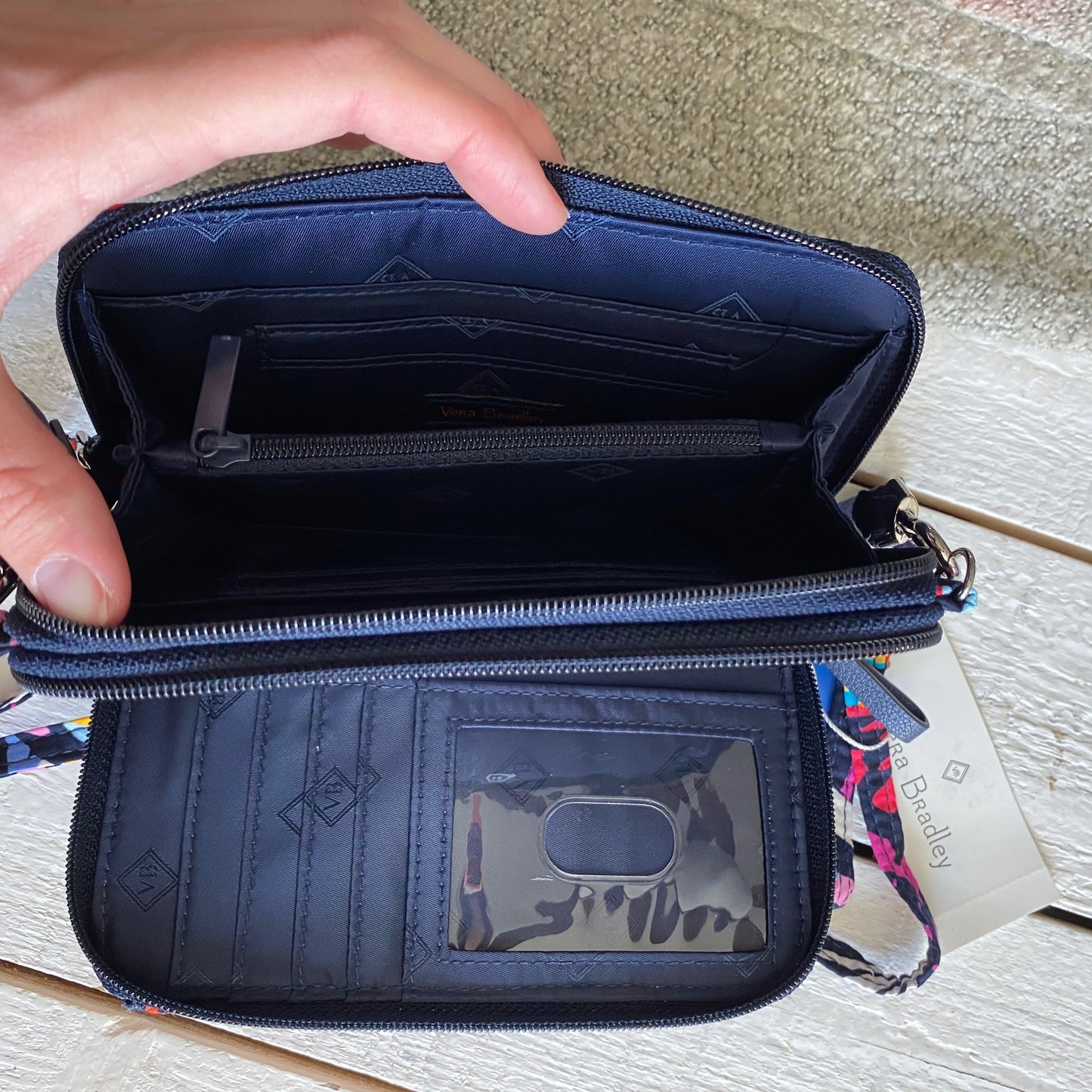 Vera Bradley Quilted Zip Around Wallet Wristlet
