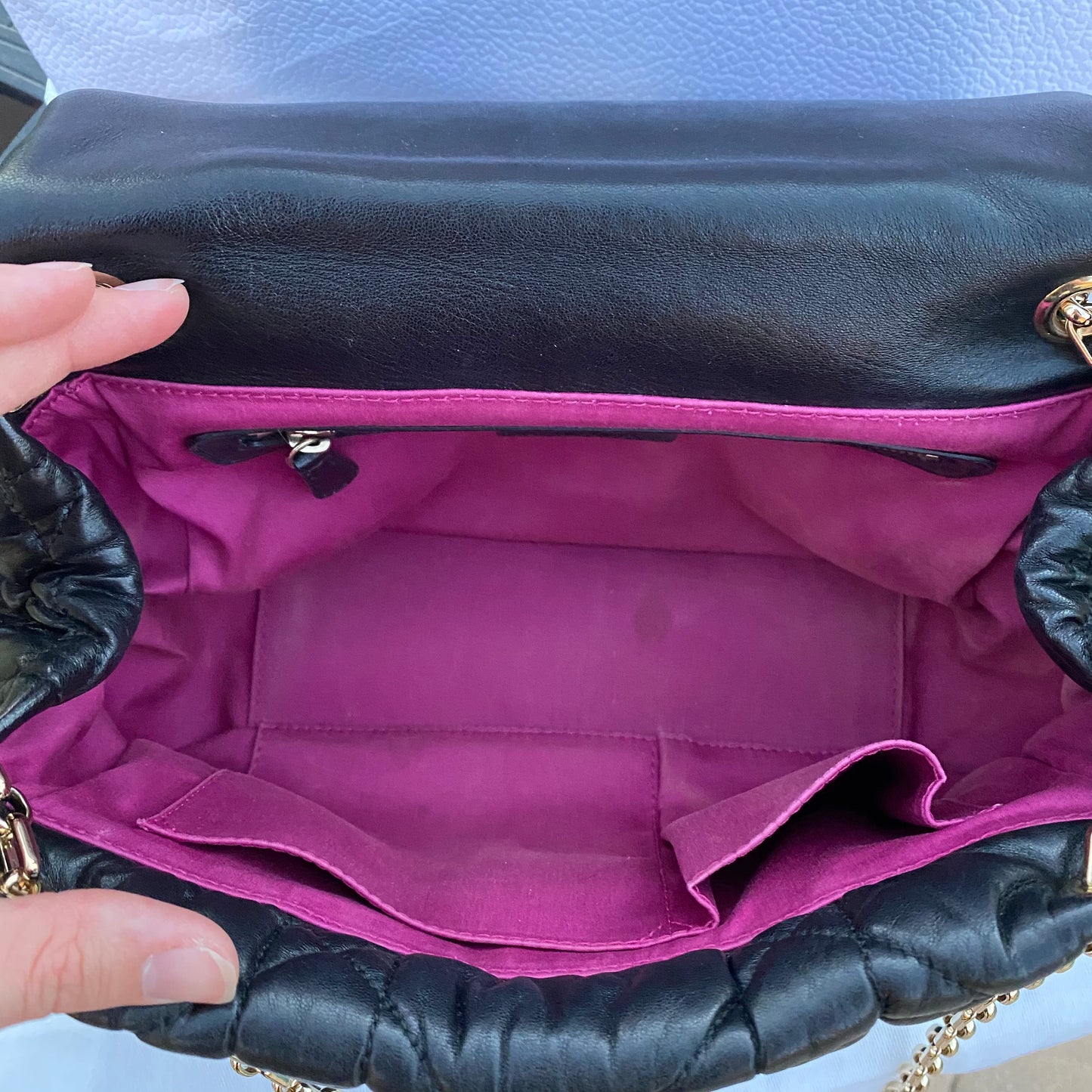 Dior Milly La Foret Quilted Leather Shoulder Bag
