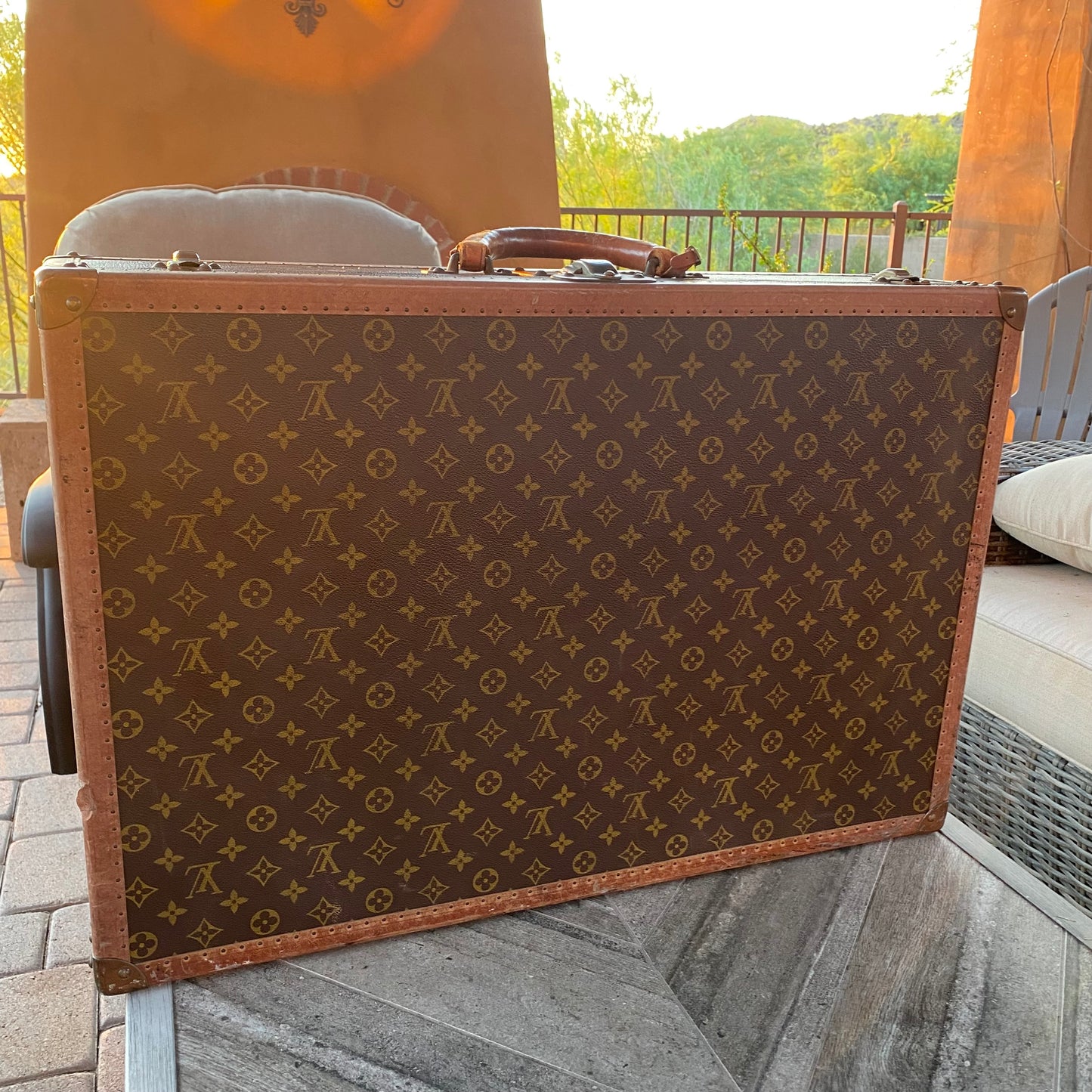 Louis Vuitton Vintage Bisten 70 Suitcase
