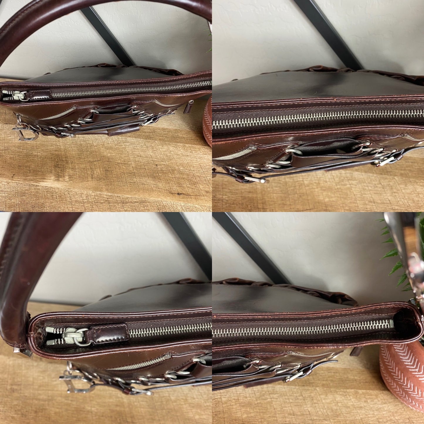 Christian Dior Leather Ballet Corset Shoulder Bag