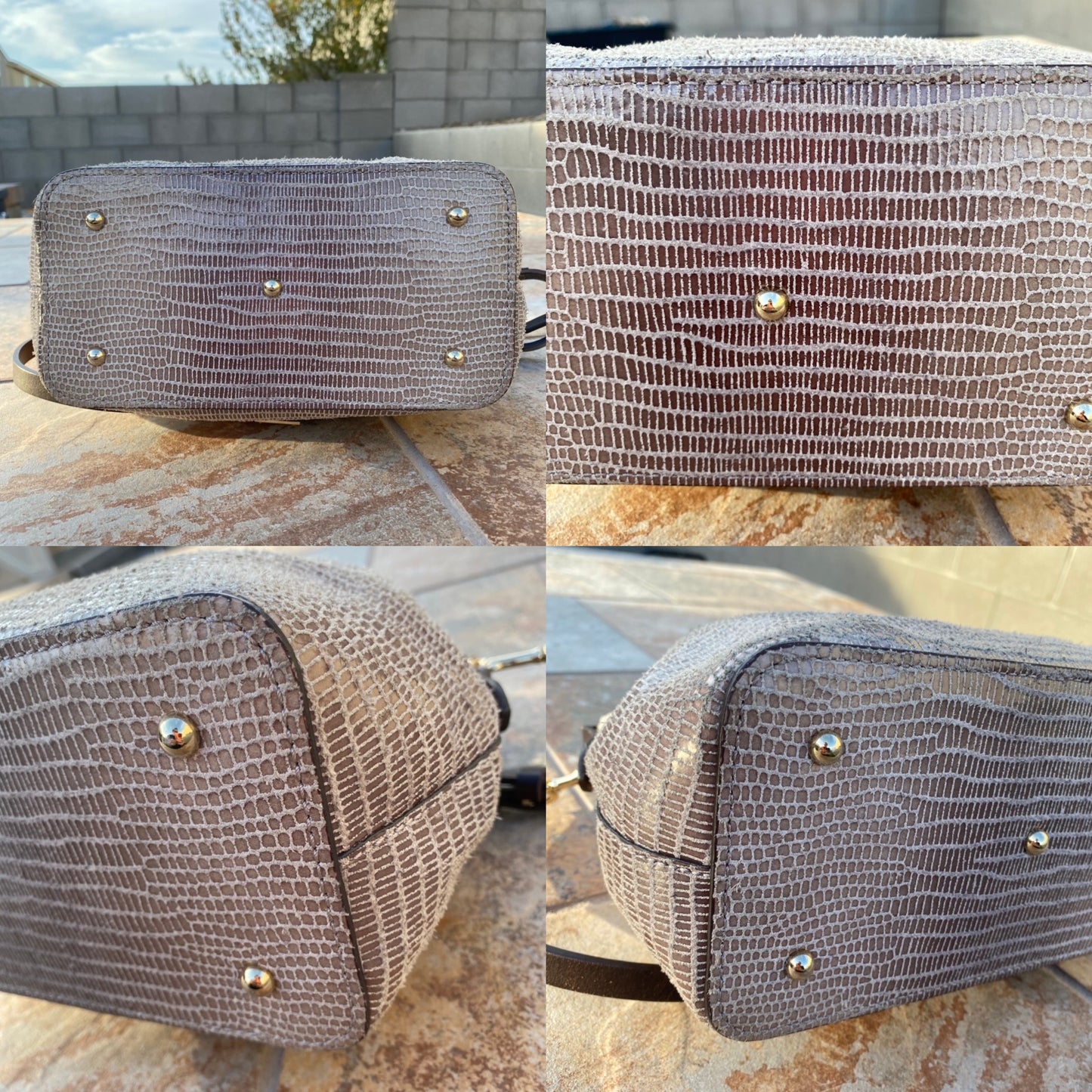 Dooney & Bourke Embossed Lizard Barlow Tote