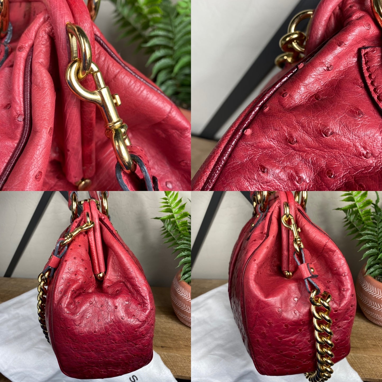 Marc Jacobs Limited Edition Ostrich Ombré Stam Bag
