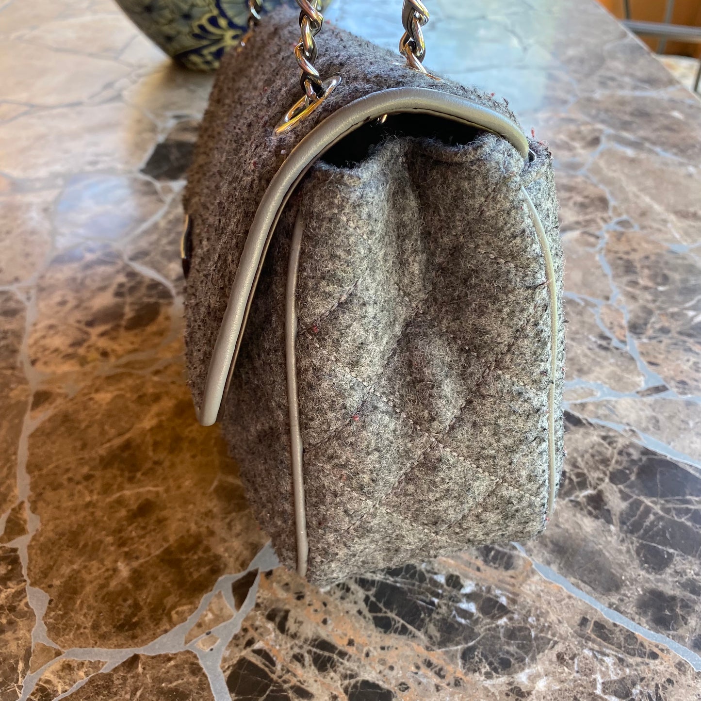 Michael Kors Chain Wool Shoulder Bag